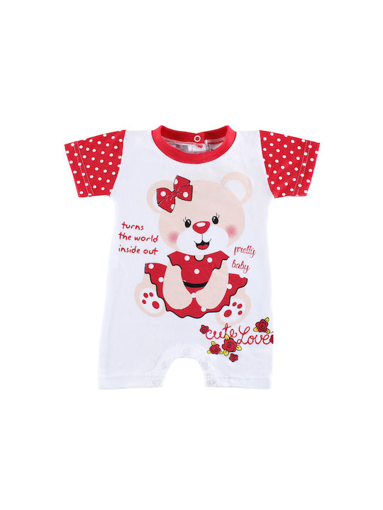 Pretty Baby Baby Bodysuit Set Short-Sleeved Red