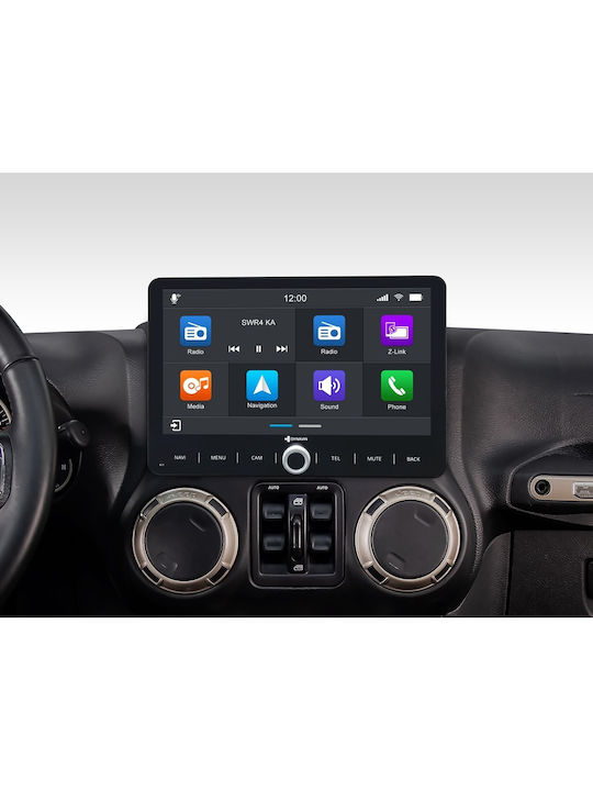 Dynavin Ηχοσύστημα Αυτοκινήτου για Jeep Wrangler 2007-2017 (Bluetooth/USB/AUX/WiFi/GPS/Apple-Carplay/Android-Auto) με Οθόνη Αφής 10"