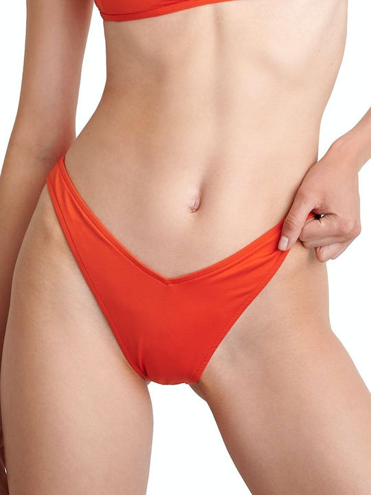 Blu4u Bikini Brasilien Hohe Taille Rot