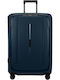 Samsonite Essens Valiză Mare De Călătorie Dură Albastră Cu 4 Roți Înălțime 75 Cm
