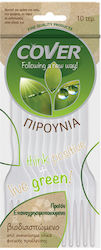 Cover Biodegradable Fork Disposable 10pcs Cover Biodegradable Fork Disposable 10pcs