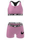 Nike Costum de baie pentru copii Bikini Roz