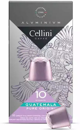 Cellini Капсули Еспресо Aluminium Guatemala Съвместими с машина Nespresso 10капси