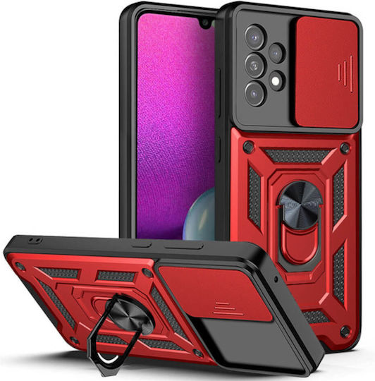 Bodycell Armor Slide Umschlag Rückseite Kunststoff Rot (Galaxy A23 4G / Galaxy A23 5G Galaxy A23 4G / Galaxy A23 5G)