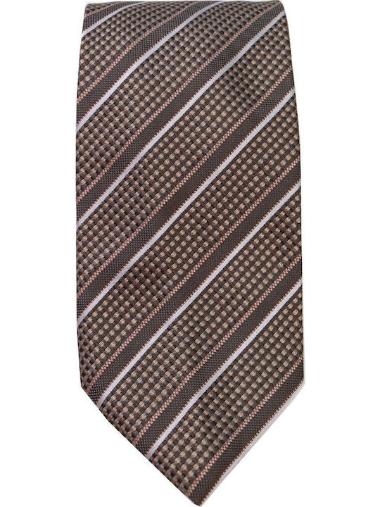 Giorgio Armani Silk Men's Tie Printed Brown