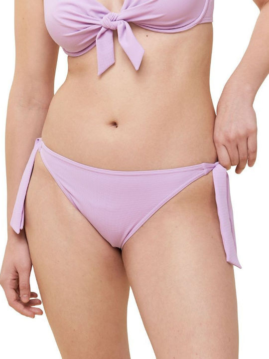 Glow Tai Sd Bikini Slip με Κορδονάκια Λιλά