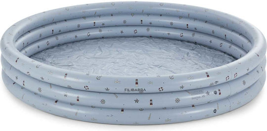 Filibabba Little Sailor Παιδική Στρογγυλή Πισίνα 230lt Φουσκωτή 150x35εκ. Γαλάζια