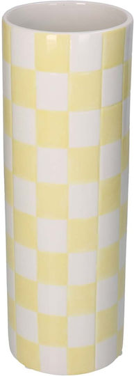 JK Home Decoration Ceramic Yellow Vase 10.7x30.7cm JK Home Decoration Ceramic Yellow Vase 10.7x30.7cm