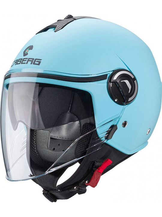 Caberg Riviera V4 Light Blue Matt Cască Moto Je...