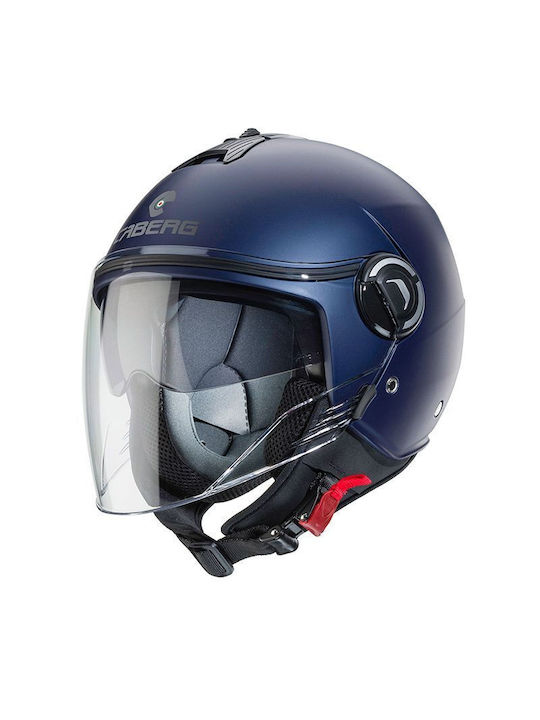 Caberg Riviera V4 Jet Helmet ECE 22.06 Blue Yama Matt KR521133