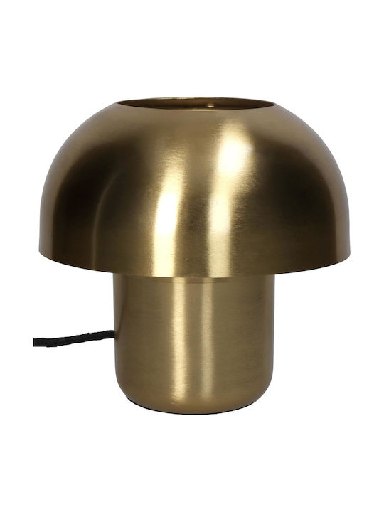 ArteLibre Metall Tischlampe mit Gold Schirm und Fuß