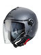 Caberg Riviera V4 Gun Metal Matt Motorcycle Helmet Jet ECE 22.06 1150gr