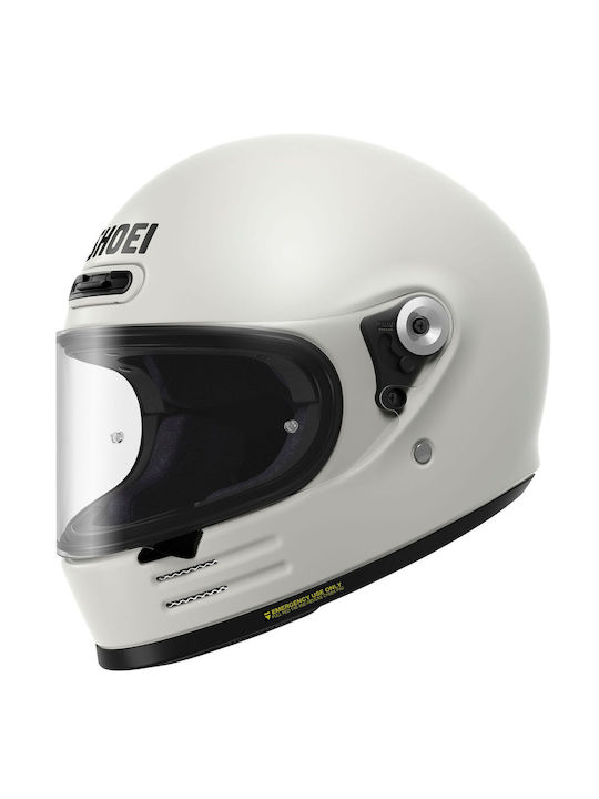 Shoei Glamster Off White Motorradhelm Volles Gesicht ECE 22.06 1165gr