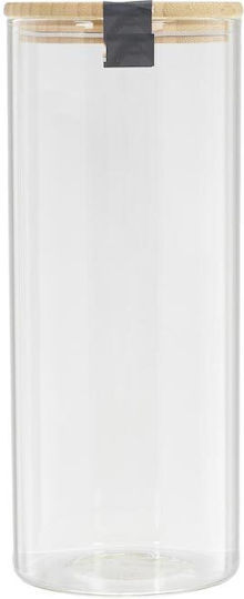 Βάζο Ζυμαρικών με Καπάκι Γυάλινο Διάφανο 1600ml