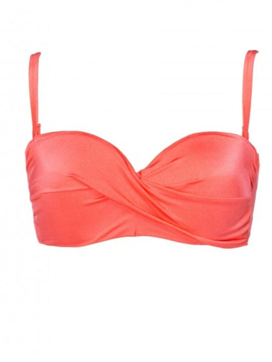 Bluepoint Underwire Bikini Bra with Detachable & Adjustable Straps Orange