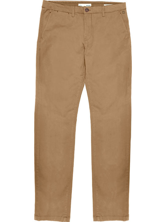 Rebase Trousers Chino Elastic in Regular Fit Sand