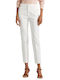 Ralph Lauren Women's High-waisted Cotton Capri Trousers White 200811955005
