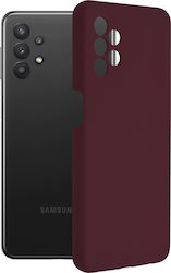 Techsuit Soft Edge Silicone Back Cover Burgundy (Galaxy A32 5G)