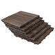 Outsunny Wood Garden Flooring Tile 30x30cm 27 Pieces