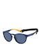 Polaroid Herren Sonnenbrille mit Blau Kunststoff Gestell und Blau Polarisiert Linse PLD7050/S PJP/C3