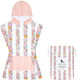 Dock & Bay Quickdry Kinder Strandponcho Rosa 71...