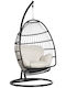 Metallic Swing Nest with Stand Black with 160kg Maximum Weight Capacity L101xW101xH188cm