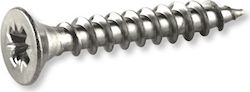 MDF Screw Torx Inox with Diameter M4 and Length 40mm AISI 304 4mm Πάχος 40mm μήκος Τιμή τεμαχίου DIN