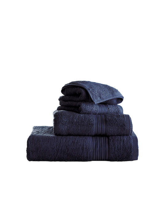 Charalambidis Textiles Bath Towel Set 3pcs Blue Weight 500gr/m²