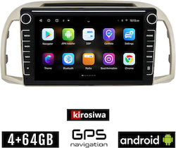 Kirosiwa Ηχοσύστημα Αυτοκινήτου για Nissan Micra (Bluetooth/USB/GPS) με Οθόνη Αφής 8"