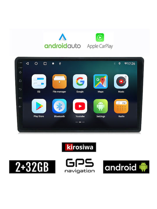 Kirosiwa Car Audio System for Citroen C4 / DS4 2018> (Bluetooth/USB/AUX/WiFi/GPS/Apple-Carplay/Android-Auto) with Touch Screen 10"