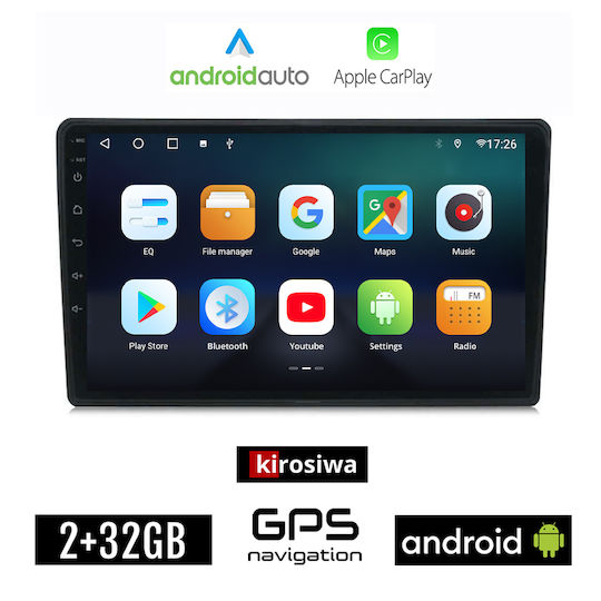 Kirosiwa Ηχοσύστημα Αυτοκινήτου για Citroen C4 / DS4 2018> (Bluetooth/USB/AUX/WiFi/GPS/Apple-Carplay/Android-Auto) με Οθόνη Αφής 10"