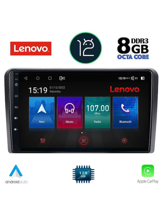 Lenovo Car-Audiosystem für Audi A3 2003-2012 (Bluetooth/USB/AUX/WiFi/GPS) mit Touchscreen 9"