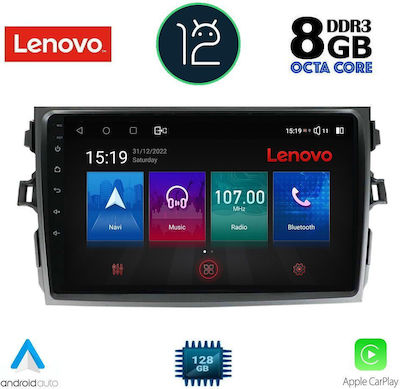Lenovo Sistem Audio Auto pentru Toyota Corolla 2006-2012 (Bluetooth/USB/AUX/WiFi/GPS/Partitură) cu Ecran Tactil 9"