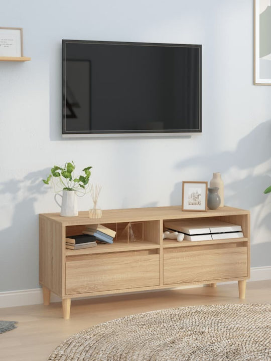 vidaXL TV-Ständer Beige M100xT34,5xH44,5cm