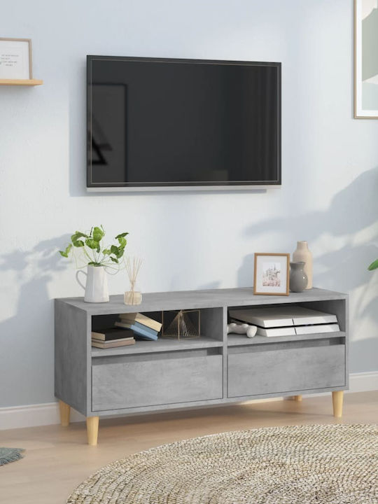 vidaXL TV-Ständer Grau M100xT34.5xH44.5cm