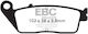 EBC Τακάκια Μοτοσυκλέτας Πίσω