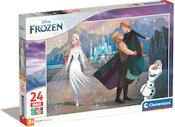 Kinderpuzzle Supercolor Frozen für 3+ Jahre 24pcs Clementoni