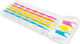 Intex Rainbow Mat Φουσκωτό Στρώμα Θαλάσσης Διάφανο 203εκ.
