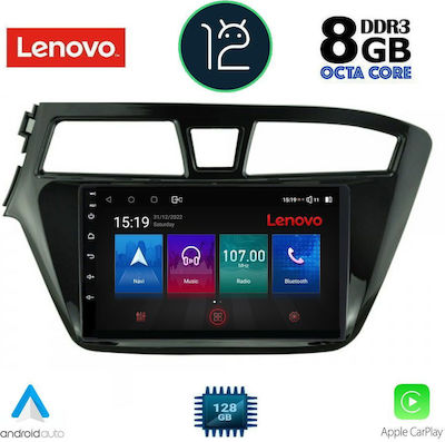 Lenovo Sistem Audio Auto pentru Hyundai i20 2014-2019 (Bluetooth/USB/AUX/WiFi/GPS/Partitură) cu Ecran Tactil 9"