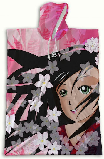 Uvea Princess Kinder Strandponcho Rosa 70 x 50cm.