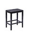 Ridley Wooden Garden Stool Black 51x34x61.5cm