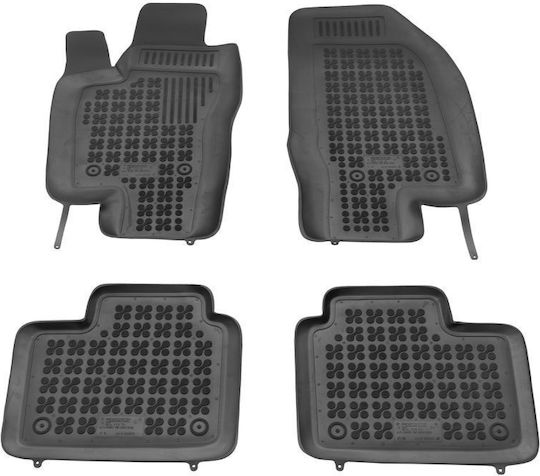 Sahler Set of Front and Rear Mats 4pcs Tray Type for Alfa Romeo Alfa 156 2000-2006 Black