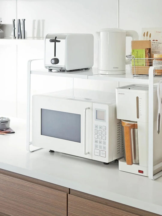 Yamazaki Βάση για Φούρνο Μικροκυμάτων Inox 73x35x35εκ. Λευκή