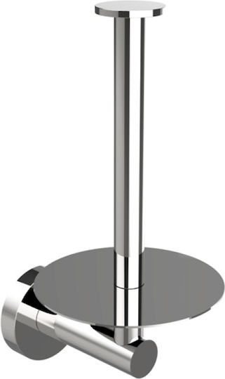 Kolossos Wall Mounted Paper Holder Silver