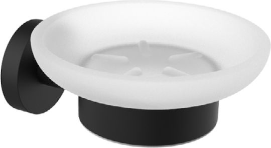 Kolosso Wandmontierte Seifenschale Schwarze