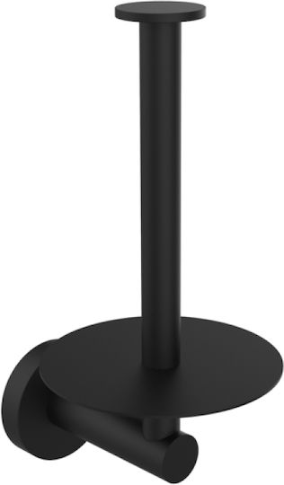 Kolossos Wall-mounted Paper Holder Metallic Black