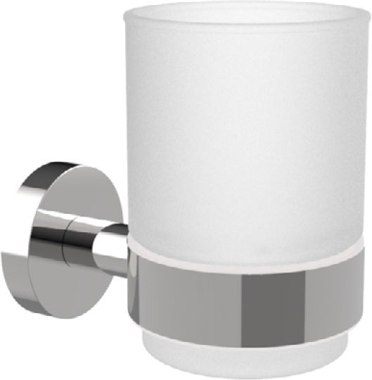 Kolosso Wall Mounted Cup Holder Silver Kolosso Wall Mounted Cup Holder Silver