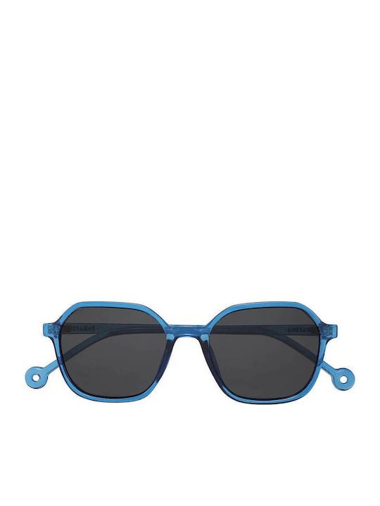 Parafina Valle Sunglasses Blue with Acetate Frame & Gray Lens