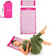 inSPORTline Fitnessmatte Pilates Rosa mit Trage...