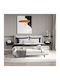Wooden Black Bedside Tables 2 Pieces 40x30x19.5cm